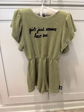 EUC LITTLE MAN HAPPY Terry Playsuit Size 4/5
